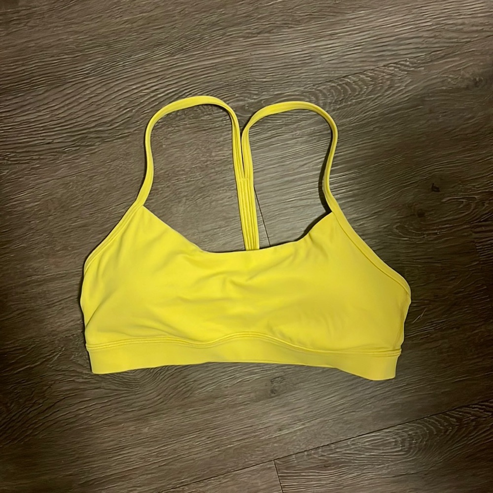 Lululemon Flow Y bra nulu color soleil size 8